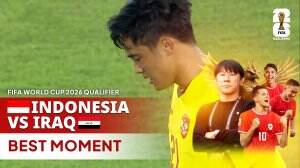 Ernando tak mampu menahan tendangan dari Irak