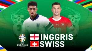 Minimatch Inggris vs Swiss Euro 2024