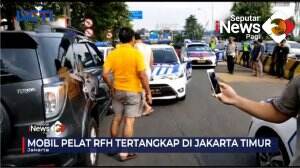 Mobil Plat RFH Tabrak Mobil Patroli Polisi