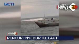 Pencuri Nekat Terjun Ke Laut