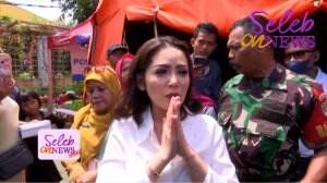 Kristina Datangi Para Korban Kebakaran Depo Pertamina