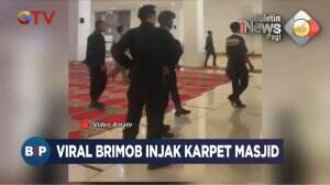 Viral Brimob Injak Karpet Masjid