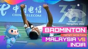 Highlight Asian Games Hangzhou 2022 Badminton Ganda Putra Malaysia Vs India