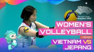 Highlight Asian Games Hangzhou 2022 Woman's Volleyball Vietnam Vs Jepang