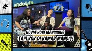 Novia Hobi Manggung, Tapi Kok Di Kamar Mandi?!
