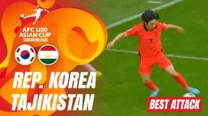 Best Attack Korea Republic vs Tajikistan
