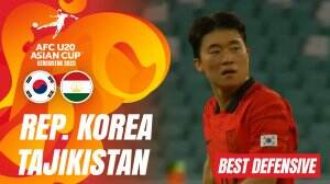 Best Defensive Korea Republic vs Tajikistan