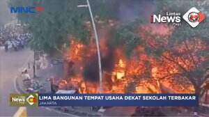 Lima Bangunan Tempat Usaha Terbakar
