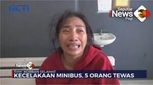Kecelakaan Minibus, 5 Orang Tewas