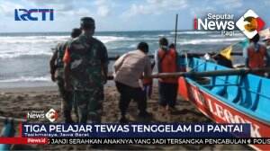 Tiga Pelajar Tewas Tenggelam Di Pantai