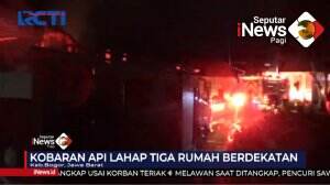 Tiga Rumah Di Permukiman Padat Terbakar