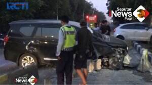 Kurang Konsentrasi, Dua Mobil Kecelakaan
