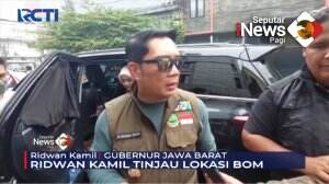 Gubernur Ridwan Kamil Tinjau Lokasi Bom Bunuh Diri
