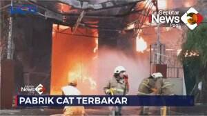 Pabrik Cat di Penjaringan Kebakaran