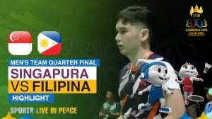 Highlight Badminton Ganda Putra Sea Games Cambodia 2023 Singapura Vs Filipina Match 1