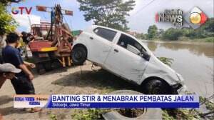 Evakuasi Mobil Masuk Sungai