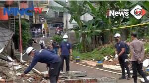 Olah TKP Puslabfor Polri Bawa Puing Tembok