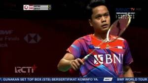 Sama-Sama Kuat! Ginting Tersalip Hingga Imbang 6 Poin - HSBC BWF World Tour Finals 2022