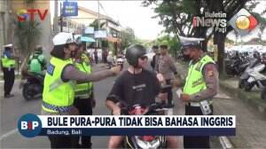 Bule Naik Motor Plat Palsu