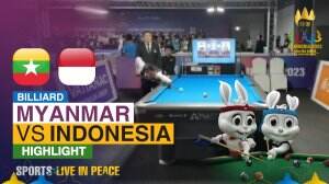 Highlight Billiard Sea Games Cambodia 2023 Myanmar Vs Indonesia