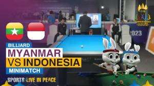 Minimatch Billiard Sea Games Cambodia 2023 Myanmar Vs Indonesia