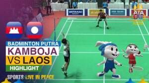 Highlight Badminton Tunggal Putra Sea Games Cambodia 2023 Kamboja Vs Laos