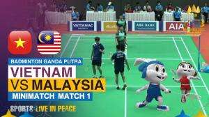 Minimatch Badminton Ganda Putra Sea Games Cambodia 2023 Vietnam Vs Malaysia