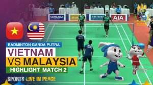 Highlight Badminton Ganda Putra Match 2 Sea Games Cambodia 2023 Vietnam Vs Malaysia
