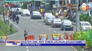 Pemberlakuan One Way di Jalur Puncak