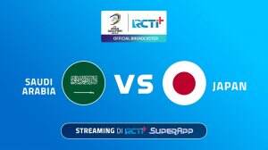 Streaming Saudi Arabia vs Japan di RCTI+ SuperApp