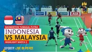 Highlight Badminton Ganda Putra Sea Games Cambodia 2023 Indonesia Vs Malaysia Match 2
