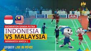 Minimatch Badminton Ganda Putra Sea Games Cambodia 2023 Indonesia Vs Malaysia Match 1