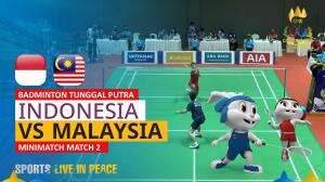 Minimatch Badminton Tunggal Putra Sea Games Cambodia 2023 Indonesia Vs Malaysia Match 2