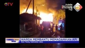 Kantor KPU Tana Tidung Terbakar