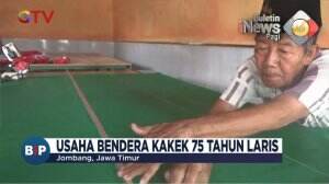 Perajin Bendera Kebanjiran Pesanan