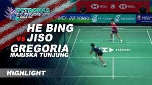 Highlights He Bing Jiso vs Gregoria Mariska Tunjung