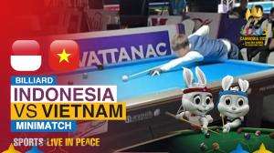 Minimatch Billiard Sea Games Cambodia 2023 Indonesia Vs Vietnam Match 1