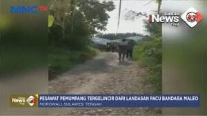 Pesawat Tergelincir di Bandara