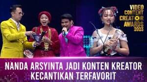 Nanda Arsyinta Jadi Konten Kreator Kecantikan Terfavorit - Video Content Creator Awards 2023