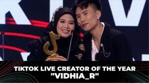 Tiktok LIVE Creator of The Year "Vidhia_r" - Tiktok Awards 2023