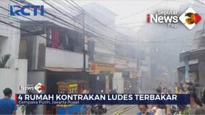 4 Rumah Kontrakan Terbakar