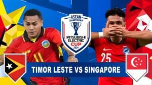 Minimatch Asean Mitshubishi Electric Cup 2024 Timor Leste vs Singapura
