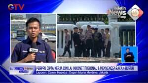 Demo Buruh Tolak Perpu Cipta Kerja