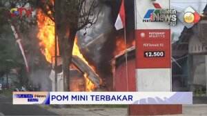 Pom Bensin Mini Terbakar