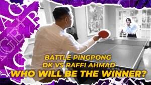 Battle Pingpong DK VS Raffi AhmadWho Will Be The Winner?