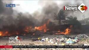 Lapak Barang Bekas Terbakar