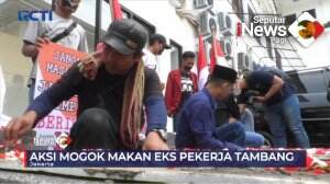 Demo Eks Pekerja Tambang