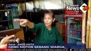 Aksi Brutal Geng Motor Serang Warga