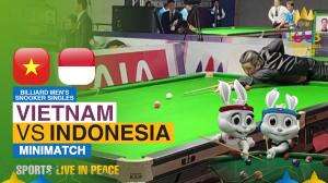 Minimatch Billiard Men's Snooker Singels Sea Games Cambodia 2023 Vietnam Vs Indonesia Match 1