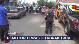 Pengemudi Motor Tewas Tertabrak Truk